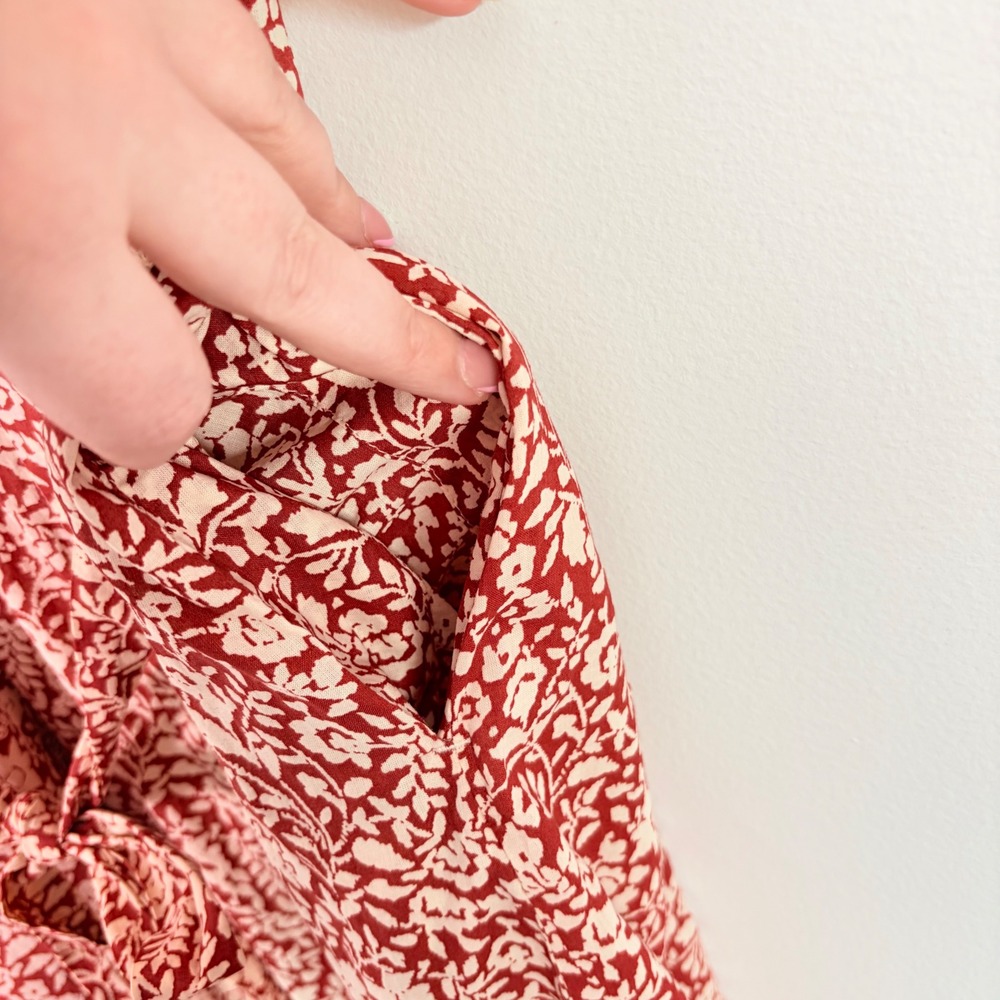 Faherty Carmel Floral Organic Cotton Midi Button Front Shirtdress Medium Coastal - Picture 8 of 12